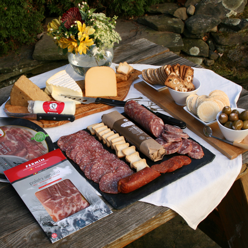 meat and cheese tray